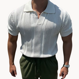 Camisa de Punto con Cuello Abierto