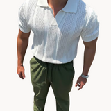Camisa de Punto con Cuello Abierto