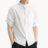 Elegante Camisa de Cuello Mandarín