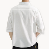Elegante Camisa de Cuello Mandarín