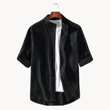 Elegante Camisa de Cuello Mandarín