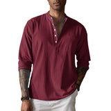 Camisa de Textura Arrugada y Transpirable