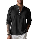 Camisa de Textura Arrugada y Transpirable