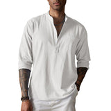 Camisa de Textura Arrugada y Transpirable
