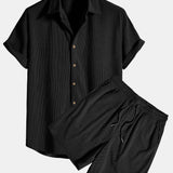 Conjunto de Camisa de Terciopelo Corduroy