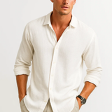 Camisa de Cuello Inteligente con Botones Completos