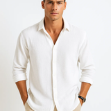 Camisa de Cuello Inteligente con Botones Completos