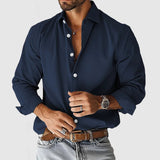 Camisa de Corte Suelto en Tejido Suave