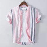 Camisa de Rayas con Diseño Transpirable