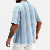 Camisa de Mezcla Ligera con Rayas