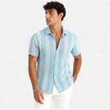 Camisa de Mezcla Ligera con Rayas
