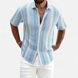 Camisa de Mezcla Ligera con Rayas