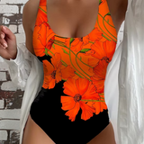 Sara - Elegante bañador de una sola pieza con diseño floral
