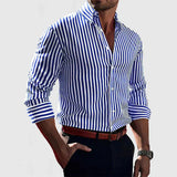 Camisa Overshirt Suave Mezcla - Rayas