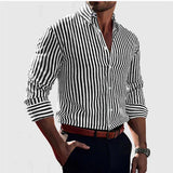 Camisa Overshirt Suave Mezcla - Rayas