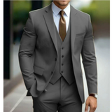 Traje de Hombro Suave con Solapa Definida