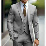 Traje de Hombro Suave con Solapa Definida