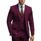 Traje de Hombro Suave con Solapa Definida