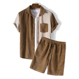 Conjunto de Dos Piezas - Camisa de Waffle