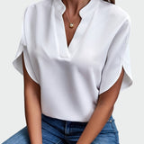 Camisa con diseño drapeado