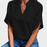 Camisa con diseño drapeado