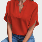Camisa con diseño drapeado