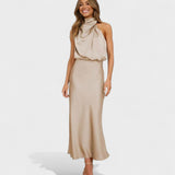 Alba - Elegance Satin Dress
