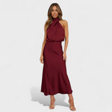 Alba - Vestido Satinado Elegante