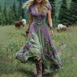 Serena - Vestido Corto Floral Maxi