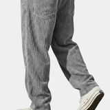 Enzo - Pantalones de Pana para Hombre con Cintura Ajustable