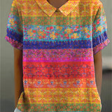 Marta - Camisa Floral a Rayas