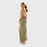 Sarela - Vestido Largo con Espalda al Descubierto