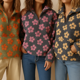 Daisy - Floral Fleece Sweatshirt