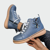 Botas de cuero ortopédicas de tobillo bajo