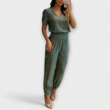 Irmelinda - Conjunto Chic de Blusa y Pantalones