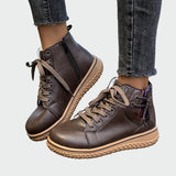 Botas de cuero ortopédicas de tobillo bajo