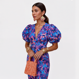 Lília - Tropical Flame Dress