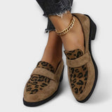 Zapatos elegantes para mujer con diseño de leopardo