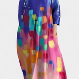 Ana - Vestido Suelto con Diseño Estampado
