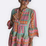 Madalena - Vestido Boho de Capas con Corte Suelto