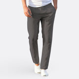 Hélder - Pantalones Ligeros de Lino para Uso Casual