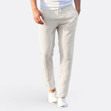 Hélder - Pantalones Ligeros de Lino para Uso Casual