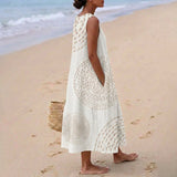 Ana - Vestido Maxi Sin Mangas con Textura