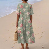 Camélia - Vestido Midi Floral Vintage