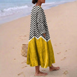 Xana - Vestido Zigzag con Detalles en Contraste
