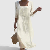 Nádia - Vestido Casual en Lino