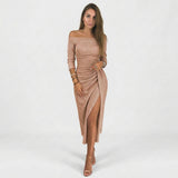 Natália - Vestido Elegante con Hombros al Descubierto