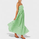 Isabel - Vestido Largo con Rayas