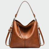 Bolsa hobo de cuero elegante