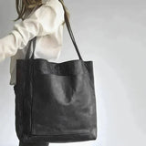 Elle - Clásica bolsa de hombro de cuero